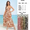 Šaty dlouhé letní na ramínka dámské (S/M - L/XL) ITALSKÁ MÓDA IMPEM2455588/DU (Velikost L/XL, Barva Černá)