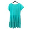 Šaty letní krátký rukáv bavlněné volnočasové dámské (S/M ONE SIZE) ITALSKá MóDA IMM24M19844/DR (Velikost S/M/L, Barva Černá)