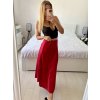Sukně dlouhá saténová dámská (S/M ONE SIZE) ITALSKÁ MÓDA IMPBB242N6997/DUR (Velikost S/M/L, Barva Černá)