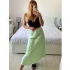 Sukně dlouhá saténová dámská (S/M ONE SIZE) ITALSKÁ MÓDA IMPBB242N6997/DUR (Velikost S/M/L, Barva Černá)