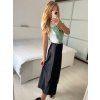 Sukně dlouhá saténová dámská (S/M ONE SIZE) ITALSKÁ MÓDA IMPBB242N6997/DUR (Velikost S/M/L, Barva Černá)