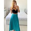 Sukně dlouhá saténová dámská (S/M ONE SIZE) ITALSKÁ MÓDA IMPBB242N6997/DUR (Velikost S/M/L, Barva Černá)