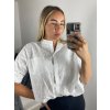 Košile s krajkou dámská (L/XL/2XL ONE SIZE) ITALSKá MóDA IM723MEDA/DUR (Velikost XL/2XL, Barva bílá)
