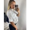 Košile s krajkou dámská (L/XL/2XL ONE SIZE) ITALSKá MóDA IM723MEDA/DUR (Velikost XL/2XL, Barva bílá)