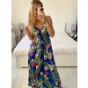 Šaty dlouhé letní icecool na ramínka dámské (M/L-XL/2XL) AINUOSI ITALSKÁ MODA IMB249056/DUR (Velikost M/L, Barva Černá)
