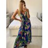 Šaty dlouhé letní icecool na ramínka dámské (M/L-XL/2XL) AINUOSI ITALSKÁ MODA IMB249056/DUR (Velikost M/L, Barva Černá)