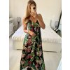 Šaty dlouhé letní icecool na ramínka dámské (M/L-XL/2XL) AINUOSI ITALSKÁ MODA IMB249056/DUR (Velikost M/L, Barva Černá)