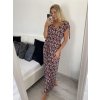 Šaty dlouhé elegantní icecool bez rukávu dámské (M/L, XL/XXL) AINUOSI  ITALSKÁ MODA IMB24F821/DUR (Velikost M/L, Barva Černá)