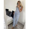 Šaty dlouhé elegantní icecool bez rukávu dámské (M/L, XL/XXL) AINUOSI  ITALSKÁ MODA IMB24F821/DUR (Velikost M/L, Barva Černá)
