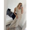 Šaty dlouhé elegantní icecool bez rukávu dámské (M/L, XL/XXL) AINUOSI  ITALSKÁ MODA IMB24F821/DUR (Velikost M/L, Barva Černá)
