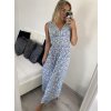 Šaty dlouhé elegantní icecool bez rukávu dámské (M/L, XL/XXL) AINUOSI  ITALSKÁ MODA IMB24F821/DUR (Velikost M/L, Barva Černá)