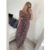 Šaty dlouhé elegantní icecool bez rukávu dámské (M/L, XL/XXL) AINUOSI  ITALSKÁ MODA IMB24F821/DUR (Velikost M/L, Barva Černá)