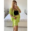 Souprava letní tunika a kraťasy mušelín dámská (S/M/L ONE SIZE) ITALSKÁ MÓDA IMWAH24555/DU (Velikost S/M/L, Barva Černá)