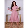Šaty elgantní letní dámské nadrozměr (40-50 ONE SIZE) POLSKÁ MÓDA PMLBL24ELENA/DR