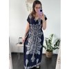 Šaty dlouhé letní icecool bez rukávu dámské (M/L-XL/2XL) AINUOSI ITALSKÁ MODA IMB249501 (Velikost M/L, Barva bílá)