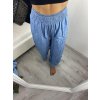 Kalhoty letní riflové dámské (S/M ONE SIZE) ITALSKá MóDA IM724100/DU (Velikost S/M/L, Barva světle modrá)