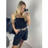 Kraťasy s páskem dámské (S/M ONE SIZE) ITALSKÁ MÓDA IMPSH242408/DU (Velikost S/M/L, Barva bílá)