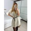 Tunika košilová dlouhý rukáv dámská (S/M/L ONE SIZE) ITALSKÁ MÓDA IMM24M3297/DUR