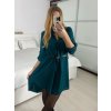 Tunika košilová dlouhý rukáv dámská (S/M/L ONE SIZE) ITALSKÁ MÓDA IMM24M3297/DUR (Velikost M/L, Barva bílá)