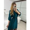 Tunika košilová dlouhý rukáv dámská (S/M/L ONE SIZE) ITALSKÁ MÓDA IMM24M3297/DUR (Velikost M/L, Barva bílá)