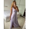 Šaty elegantní společenské dlouhé na ramínka dámské (XS/S/M/L ONE SIZE) ITALSKÁ MÓDA IMWB24KESI/DUR (Velikost M/L, Barva Černá)