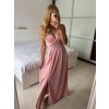 Šaty elegantní společenské dlouhé na ramínka dámské (XS/S/M/L ONE SIZE) ITALSKÁ MÓDA IMWB24KESI/DUR (Velikost M/L, Barva Černá)