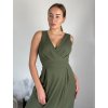 Šaty elegantní společenské dlouhé na ramínka dámské (XS/S/M/L ONE SIZE) ITALSKÁ MÓDA IMWB24KESI/DUR (Velikost M/L, Barva Černá)