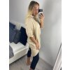 Šaty letní mušelínové dlouhý rukáv dámské (S/M/L ONE SIZE) ITALSKÁ MÓDA IMWCH24011/DUR