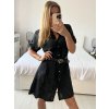 Šaty košilové bavlněné 3/4 dlouhý rukáv dámské (S/M/L ONE SIZE) ITALSKÁ MÓDA IM424PAULA/DUR