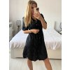 Šaty košilové bavlněné 3/4 dlouhý rukáv dámské (S/M/L ONE SIZE) ITALSKÁ MÓDA IM424NINA/DU (Velikost M/L, Barva béžová)