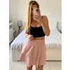 Sukně s kraťasy krátká dámská (S/M ONE SIZE) ITALSKÁ MÓDA IMD23169/DUR (Velikost S/M/L, Barva béžová smetanová)