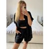 Souprava letní tunika a kraťasy dámská (S/M/L ONE SIZE) ITALSKÁ MÓDA IMWAH24600/DU (Velikost M/L, Barva béžová)