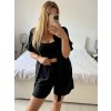 Souprava letní tunika a kraťasy dámská (S/M/L ONE SIZE) ITALSKÁ MÓDA IMWAH24600/DU (Velikost M/L, Barva béžová)