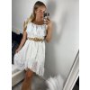 šaty boho krajkové madeira bavlněné carmen rukáv dámské (S/M ONE SIZE) ITALSKÁ MÓDA IMHMS24300/DU