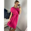 Šaty krátký rukáv dámské nadrozměr (L/XL ONE SIZE) ITALSKÁ MÓDA IMC24181/DU