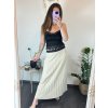 Sukně skládaná dlouhá dámská (S/M ONE SIZE) ITALSKá MóDA IMSM24036/DR