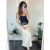 Sukně skládaná dlouhá dámská (S/M ONE SIZE) ITALSKá MóDA IMSM24036/DR