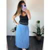 Sukně skládaná dlouhá dámská (S/M ONE SIZE) ITALSKá MóDA IMSM24036/DR