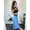 Sukně skládaná dlouhá dámská (S/M ONE SIZE) ITALSKá MóDA IMSM24036/DR