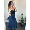 Sukně skládaná dlouhá dámská (S/M ONE SIZE) ITALSKá MóDA IMSM24036/DR