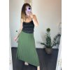 Sukně skládaná dlouhá dámská (S/M ONE SIZE) ITALSKá MóDA IMSM24036/DR