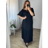 Šaty letní carmen dámské nadrozměr (54/56/58 ONE SIZE) ITALSKÁ MÓDA IMWEC24CARMEN/DR (Velikost 56/58, Barva Černá)