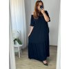 Šaty letní carmen dámské nadrozměr (54/56/58 ONE SIZE) ITALSKÁ MÓDA IMWEC24CARMEN/DR (Velikost 56/58, Barva Černá)