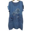 Šaty krátký rukáv dámské nadrozměrné (XL/2XL/3XL ONE SIZE) ITALSKÁ MÓDA IMN23001/DUR (Velikost 2XL/3XL, Barva bílá)
