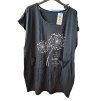 Šaty krátký rukáv dámské nadrozměrné (XL/2XL/3XL ONE SIZE) ITALSKÁ MÓDA IMN23001/DUR (Velikost 2XL/3XL, Barva bílá)