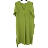 Šaty letní maxi oversize krátký rukáv dámské nadrozměr (XL/2XL/3XL ONE SIZE) ITALSKÁ MÓDA IMWGS232654/DUR (Velikost 2XL/3XL, Barva hnědá)