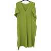 Šaty letní maxi oversize krátký rukáv dámské nadrozměr (XL/2XL/3XL ONE SIZE) ITALSKÁ MÓDA IMWGS232654/DUR (Velikost 2XL/3XL, Barva hnědá)