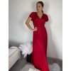 Šaty dlouhé společenské krátký rukáv dámské (S/M ONE SIZE) ITALSKÁ MÓDA IMPSH245441/DUR (Velikost S/M/L, Barva modrá královská)