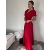 Šaty dlouhé společenské krátký rukáv dámské (S/M ONE SIZE) ITALSKÁ MÓDA IMPSH245441/DUR (Velikost S/M/L, Barva modrá královská)