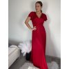 Šaty dlouhé společenské krátký rukáv dámské (S/M ONE SIZE) ITALSKÁ MÓDA IMPSH245441/DUR (Velikost S/M/L, Barva modrá královská)
